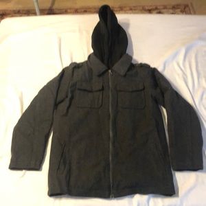 Grey jacket hoodie size 10/12
